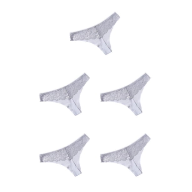 Minnieouse Bragas de tiro bajo ropa interior de mujer Tanga bragas sin costuras diseño de encaje Sexy atractivo elasticidad transpirable luz XXL Type2 NO2