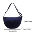 thumbnail image 2 of Fanny Pack informal Mujeres Correa ajustable lienzo femenino Bolsa de cintura diaria azul, 2 of 9