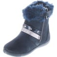 thumbnail image 3 of Primigi Girls Designer Fashion Fur Trimmed Booties, 3 of 4