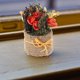 thumbnail image 2 of 1pc Flower Simuled Bonsai Sala de estar Decoraciones para el hogar Decoración del hogar (naranja), 2 of 6