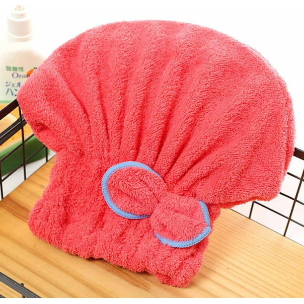 Fiudx Turbante de Microfibra, Gorro de Secado Rápido, Toalla de Baño Absorbente Redonda, Solución para Secar El Cabello, Uso Diario para Mujeres, Diseño Suave y Cómodo.