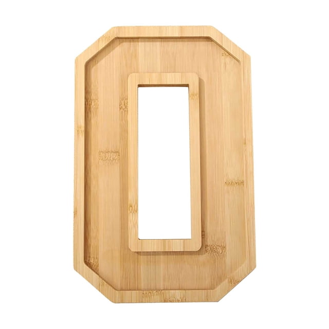 Bandeja de Números, Bandeja de Madera para Frutas y Quesos, Diseño de Marco de Números Rellenable, Decoración para Fiestas 2025, Reuniones Navideñas, Tamaño Grande de 11.6 Pulgadas, Material