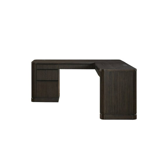 Martin Furniture Tulane Pedestal L-Desk, Pedestal L-Desk with Open Return