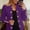 Purple, variant on ZEHJUHAN Women's Chic Double-Breasted Knit Blazer Jacket - Long Sleeve Cardigan-Style Office Coat with Button Cuffs, Stretchy Comfort for Work & Weekend