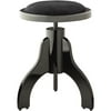 Stagg Highgloss black piano stool with black velvet covering Black Gloss