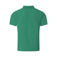 thumbnail image 6 of VgaVtl Summer Mens Turn Down Collar Shirts Beach Short Sleeve Mens Tops Leisure Vacation Button Plain, 6 of 6