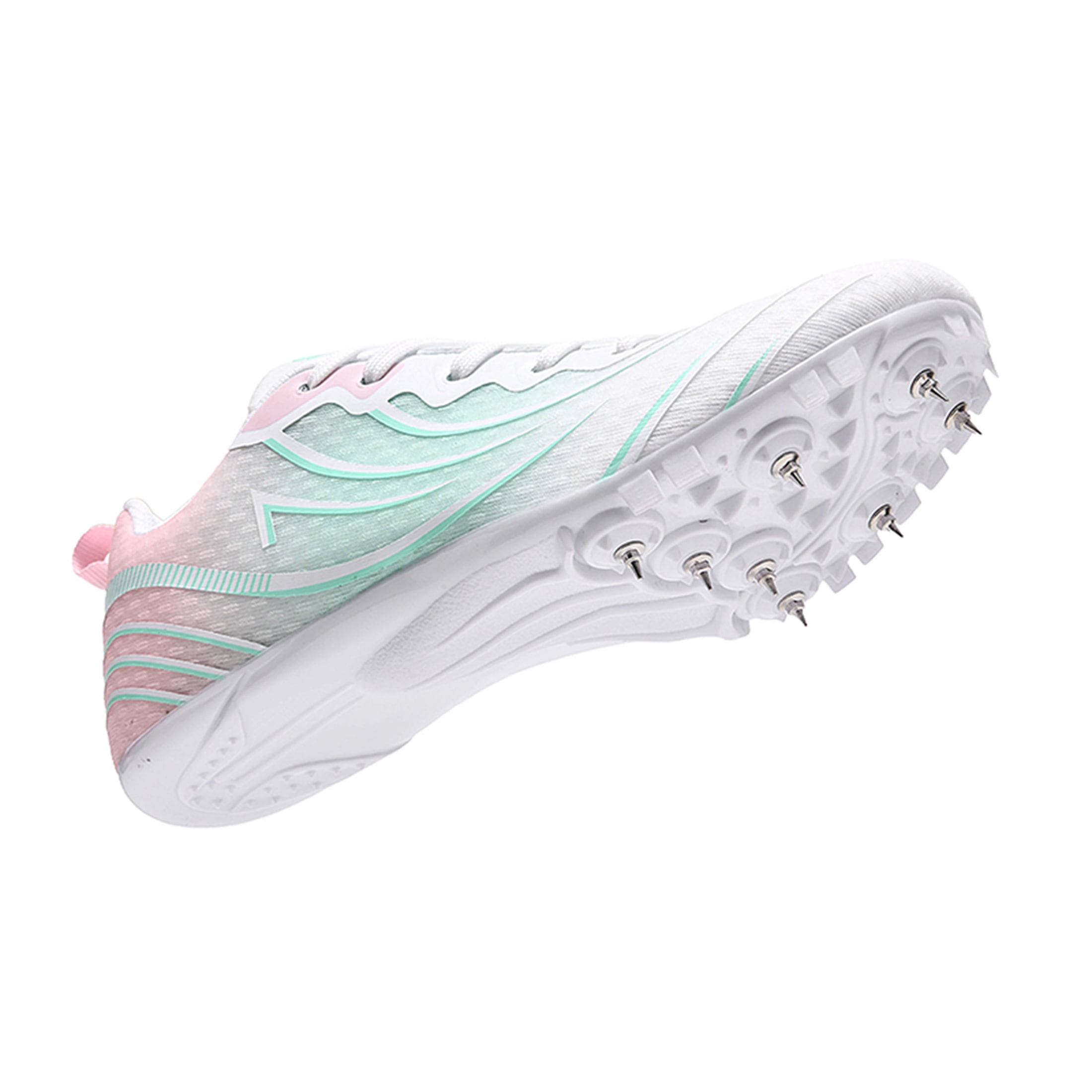 YOURDIARY Men Women Unisex Professional Track Spike Running Shoes, Breathable High Traction Athletic Sprint Cleats for Track Field Sports Training & Competitions