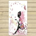 thumbnail image 1 of Toalla de Spa ABPHQTO mariposas de hadas de flores 75x140 cm, 1 of 1