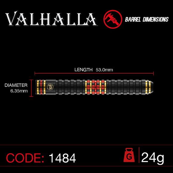 Winmau Valhalla 85%/95% Tungsten Steel Tip Darts