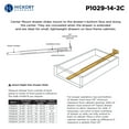 thumbnail image 5 of Hickory Hardware P1029-14-2C 14 In. Cadmium Center Mount Drawer Slide, 5 of 6