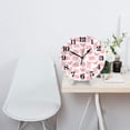 thumbnail image 2 of Naloa Clock number Print Wall Clock - Clocks Battery Operated, Small Silent Non-Ticking, Decorative for Living Room, Office, Bedroom, Home(9.84"), 2 of 5