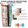 thumbnail image 7 of 20 Oz German Shepherd Dog and Flower Coffee Tumbler Double Wall Insulated Stainless Steel Water Bottle | Metal Reusable Thermoses Flask with Cup Cap | Leak & Sweat Proof with Anti-Dust Lid, 7 of 7