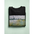 thumbnail image 3 of Lle Aux Fleurs Near Vetheuil Sweatshirt Women -Claude O. Monet Designs, Female 5X-Large, 3 of 4