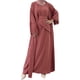 thumbnail image 4 of Vestido Abaya musulmán para mujer, conjunto de tres piezas, bata de oración islámica, frente abierto, vestido maxi cárdigan fluido, 4 of 5
