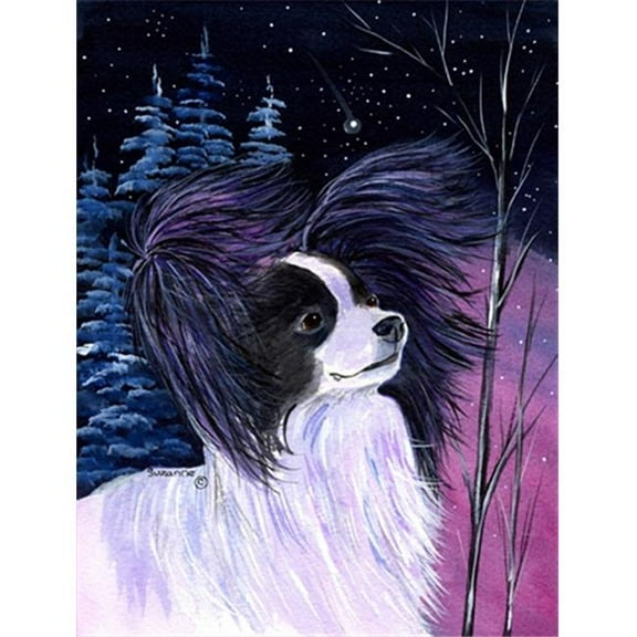 Starry Night Papillon Flag - Garden Size, 11 x 15 in.