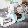 thumbnail image 2 of Bol Alimentaire Surélevé Bol pour Chat Fressnapf Stand Surélevé Bol pour Chat Bol d'Alimentation en Plastique Bol pour Chat Bol d'Alimentation Transparent Bol Alimentaire pour Chat Stand Surélevé, 2 of 7