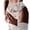 White, variant on Women's Floral Lace Garter Belt and G String Panty Set (Blue, XL)