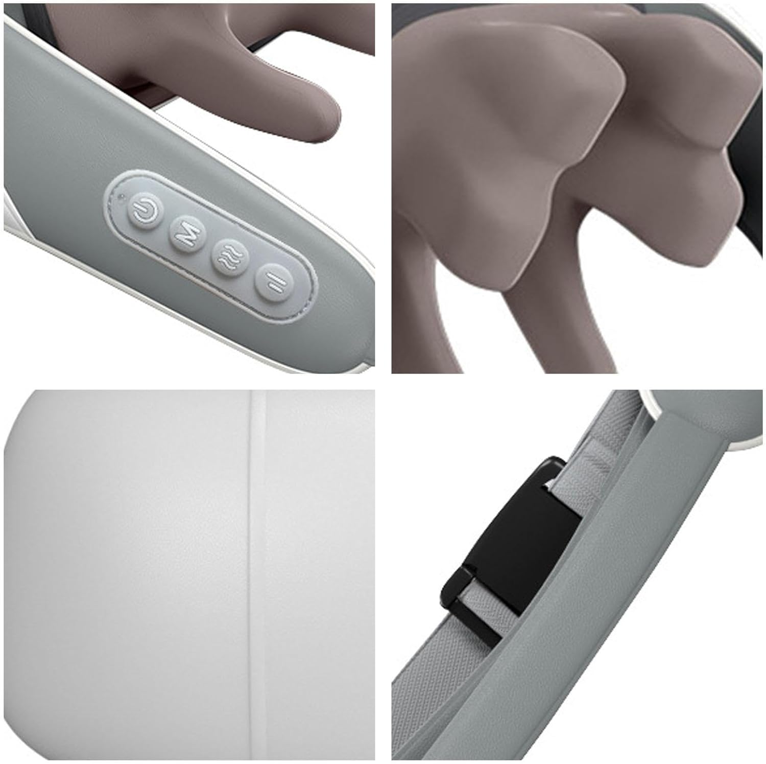 Electric Neck Massagers, Portable Neck Massager with Heat, Cervical Vertebra Massager with Low Noise, Multifunctional Knead Massage Pillow Lightweight Electric Massager with Heat for Neck and Shoulde