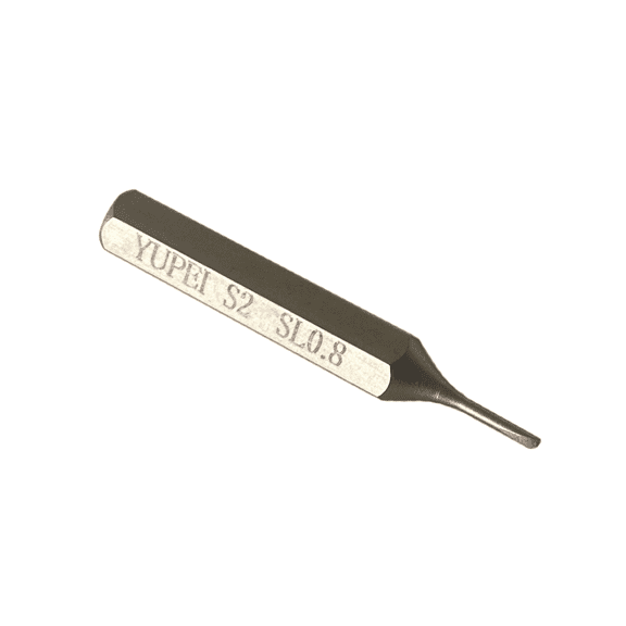Replacement S2 Steel Screwdriver Bit (SL0.8)