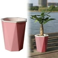 thumbnail image 2 of Tanune Hot Clearance! Household Prismatic Flower Pot Pink Small, 1*Flower Pot, Horticultural Water Basin Clearance Sale, 2 of 9