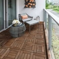 thumbnail image 5 of 27PCS Patio Deck Tiles, Interlocking Wood Composite Decking, Versatile Floor Tiles 12 x 12in Brown for Patio, Balcony, Bathroom, Indoor and Outdoor, 5 of 5