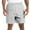 Gray, variant on Mens Shorts Cotton Elastic Drawstring Color Sports Pocket Shorts Casual Shorts Men Black M