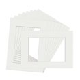 thumbnail image 1 of A3 Mount Picture Frame Mounts 10 PCS Picture Photo Mounts Frame Mats White Photo Mounts for Picture Posters Display, 1 of 5