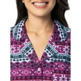thumbnail image 4 of Fruit of the Loom Women's Beyond Soft Long Sleeve Button Down Flannel Sleepshirt, Sizes S-4X, 4 of 9