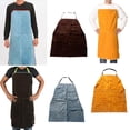thumbnail image 4 of Delantal de soldadura de cuero con correas trabajo ropa azul Baoblaze Delantal de soldadura, 4 of 8