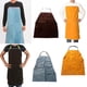 thumbnail image 4 of Delantal de material cuero para trabajo de soldadura - Delantal de babero resistente al calor y a las llamas viene de protectores de de solda Sharpla Spats de soldadura Delantal de soldadura, 4 of 8