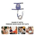 thumbnail image 1 of OULII Harnais pour Chats Bleu en Nylon 1 Pack Style Jogging, 1 of 6