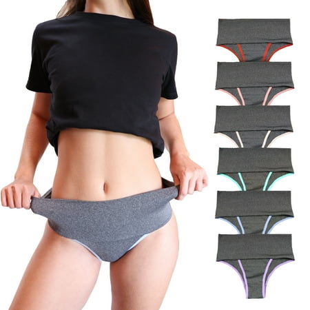 VIÉRE - Pack of 6 High Waisted Double-Thread Women s Panties - Lingerie - Underwear Women - Shapewear  Body Shaper For Women  Postpartum Underwear - 2X-Large