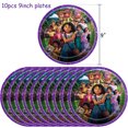 thumbnail image 3 of Decoración para fiesta de cumpleaños de Disney Encanto, vajilla de princesa Mirabel azul y morado, suministros para globos, abalorio para baby shower, regalo para niños, 3 of 5