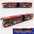 thumbnail image 3 of Realistic 1:50 Scale Green Double-Decker Mini Bus Model - Premium Alloy Die-Cast Construction, Glossy Paint Finish, Pull-Back Action - Ideal Educational Toy for Kids 4-6 &, 3 of 6
