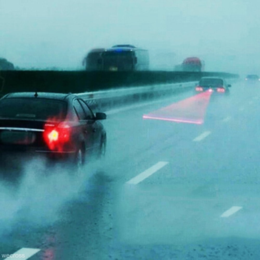 Car Tail Fog Light TIMO Rear Anti-Collision Safety Signal Warning Lamp 12V Hot 