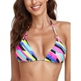 thumbnail image 1 of RELLECIGA Women's Triangle Bikini Top Swimsuit Swimwear, 1 of 6