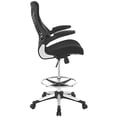 thumbnail image 4 of Modway Charge Drafting Chair with Flip-Up Arms, Black, 4 of 5