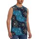 thumbnail image 2 of Fotbe Bohemian Turtle Men's Camiseta sin Mangas Estampada para Hombres, Playera Casual para Gimnasio, Entrenamiento, Playa-Medium, 2 of 7