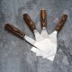 thumbnail image 2 of PENGGONG Juego de 4 cuchillos de masilla de acero inoxidable (1/2/3/4 pulgadas), herramienta de raspador de pintura con mango de madera, cuchillo de cinta para paneles de yeso, raspado de yeso para es, 2 of 8