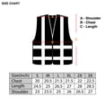 thumbnail image 4 of 2X Black Two Tones Safety Vest, ANSI/ ISEA 107-2015, 4 of 4