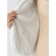 thumbnail image 5 of DARING DIVA Women's Faux Fur Long Sleeve Fluffy Outerwear Coat XS White, 5 of 6