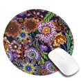 thumbnail image 2 of Disketp Vintage Floral Small Mouse Pad 7.9x7.9 Inches,Washable Round Mousepad For Office Laptop Computer,Non-Slip Rubber Base Mouse Pads For Wireless Mouse, 2 of 8