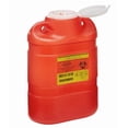 thumbnail image 1 of AmeriCan Goods Multi-Use 8.2qt Plastic Bio Hazard Sharps & Overfillings Collector Container with One-Way Funnel, Red (1), 1 of 4