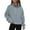 Grey, variant on Wyzesi Crew Neck Sweatshirts Long Women's Sweatshirt Half Zip Short Pullover Quarter Zip Hoodie Autumn Clothing Dress Clothes Womens Sweatshirts Shirt Jacketchristmas Sweatshirts for Family Of