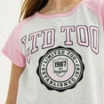 thumbnail image 3 of Girls 7-16 Limited Too Graphic Ringer Tee Color: Pink Size: MEDIUM, 3 of 4