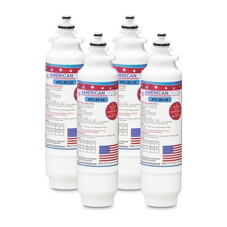 AFC® #AFC-RF-L4, Compatible with LG® LSXS26366S Refrigerator Water Filter Made in USA -4 Filters