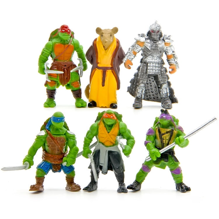 EDTara Mutant Ninja Turtles TMNT Mini Figures Action Figures Toy Set Classic Toys Kids 4 Walmart