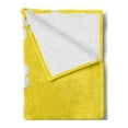 thumbnail image 2 of Yellow Soft Flannel Fleece Blanket, Spring Flowers Daisy Pattern on Clean Background Blossom Meadow Scenic Art Print, Cozy Plush for Indoor and Outdoor Use, 70" x 90", Yellow White, by Ambesonne, 2 of 5