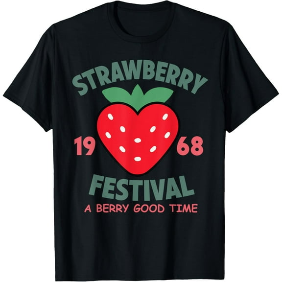 Vintage Strawberry Festival A Berry Good Times Garden Women T-Shirt