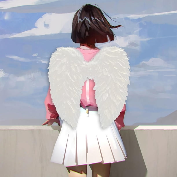 Alas de ángel con plumas, hermosas alas de ángel para disfrazarse, accesorios para disfrazarse de niñas adultas, alas de hada